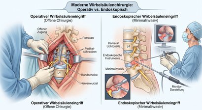 Operative sowie Endoskopische Wirbelsäuleneingriffe