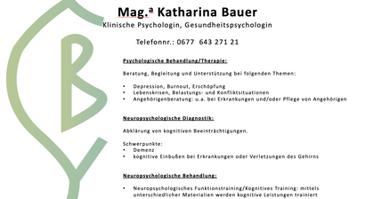 Klinische Psychologin, Gesundheitspsychologin