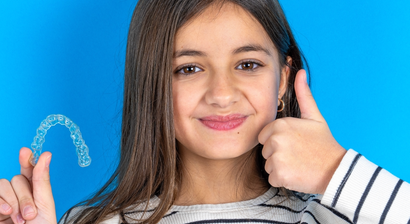 Abnehmbare Zahnspange für Kinder