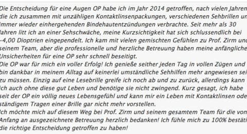 Univ.-Prof. Dr. Mathias Zirm - Augenarzt Innsbruck 6020