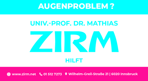 Univ.-Prof. Dr. Mathias Zirm - Augenarzt Innsbruck 6020