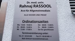 Dr. med. univ. Rahnaj Rassool, Facharzt für Allgemeinmedizin und Familienmedizin - Praktischer Arzt Wien 1100