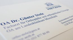 OA Dr. Günter Stolz - Orthopäde Wien 1130