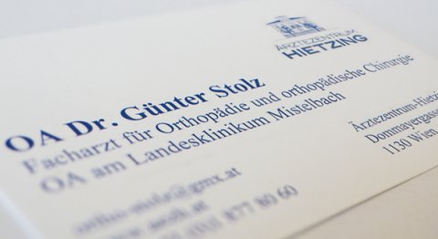 OA Dr. Günter Stolz - Orthopäde Wien 1130