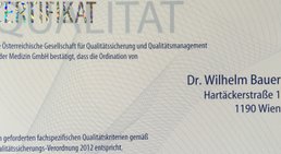 Primarius Dr. Wilhelm Bauer - Urologe Wien 1190