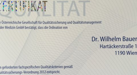 Primarius Dr. Wilhelm Bauer - Urologe Wien 1190