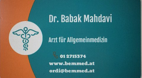 Dr. Babak Mahdavi - Praktischer Arzt Wien 1210