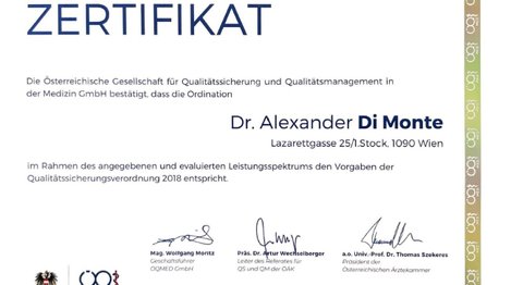 OA Dr. med. univ. Alexander Di Monte - Allgemeinchirurg/Viszeralchirurg Wien 1090
