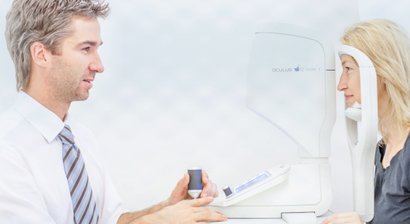 Untersuchung (allgemeine Augenuntersuchung)