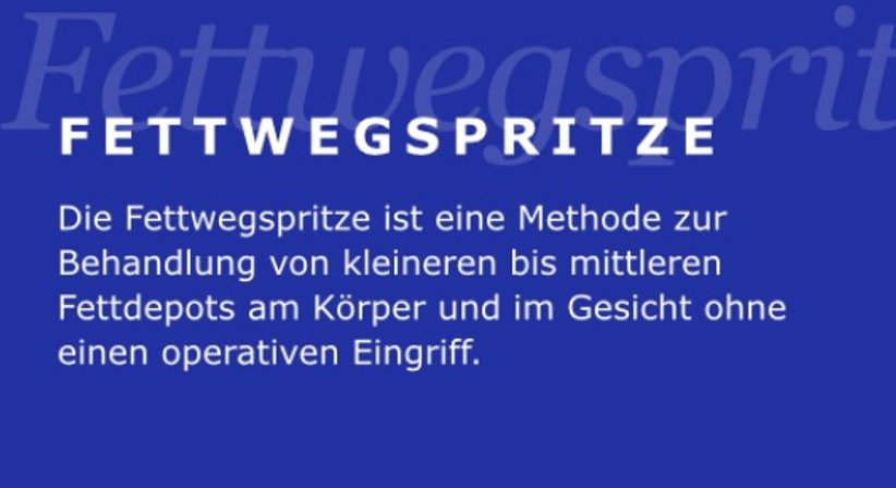Fettwegspritze / Injektionslipolyse - Dr. Andrea Luidold - Praktische Ärztin Leibnitz 8430